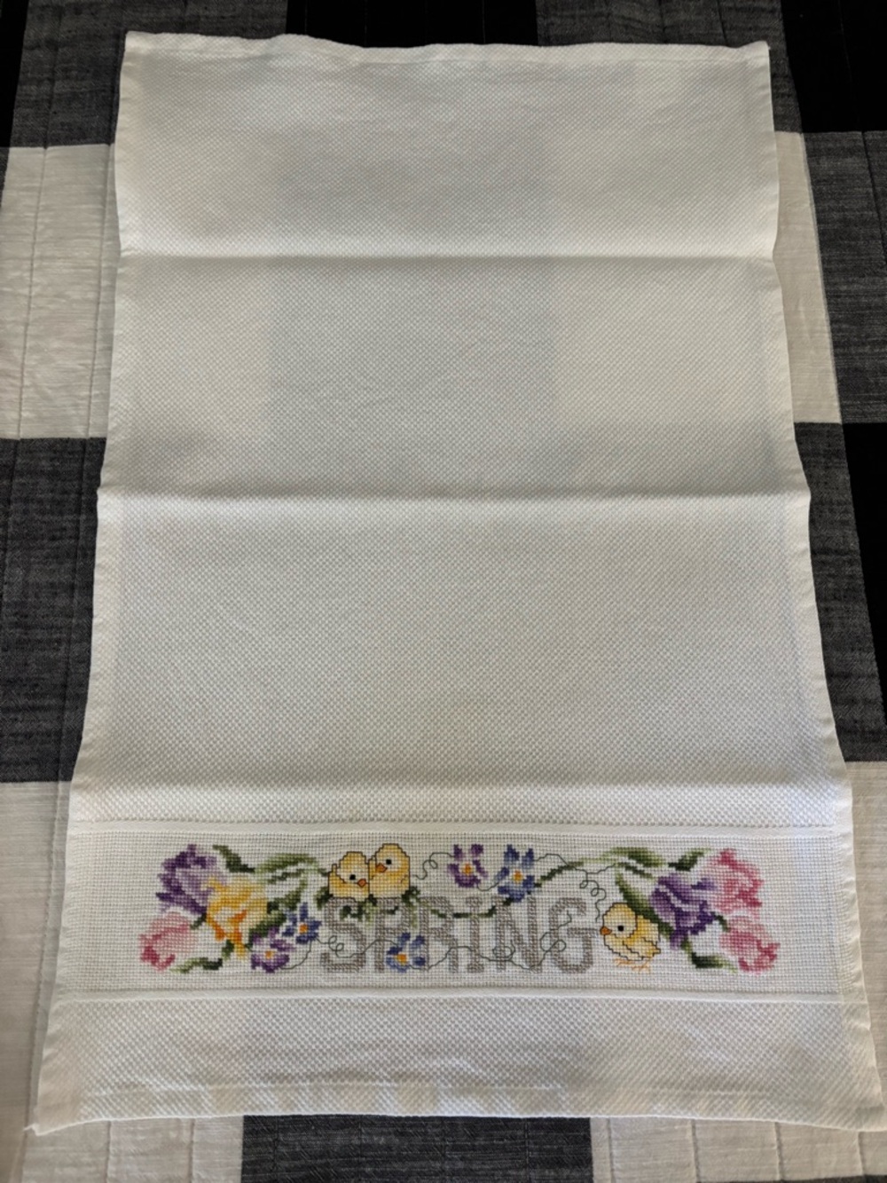 Embroidered Floral Kitchen Towel Set of all Seasons